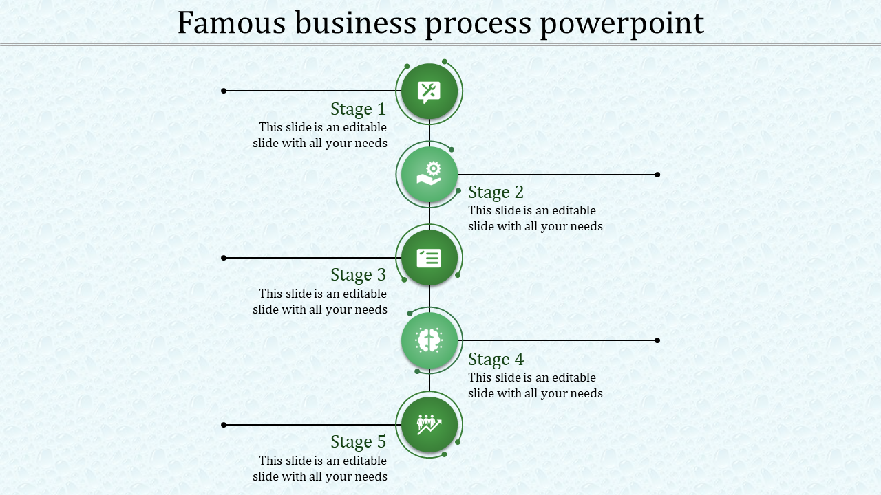 Effective PowerPoint Business Design With Five Node